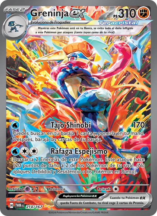 Greninja ex (Mascarada Crepuscular #214/167)