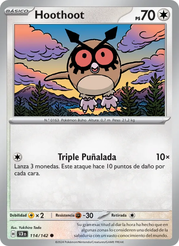 Hoothoot (Stellar Crown #114/142)