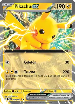 Pikachu ex (Evoluciones Prismáticas #028/131)