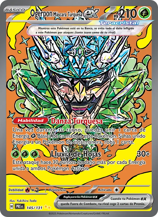 Ogerpon Máscara Turquesa ex (Evoluciones Prismáticas #145/131)