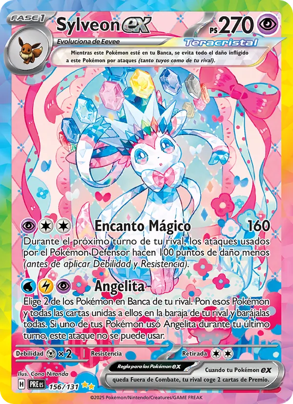 Sylveon ex (Evoluciones Prismáticas #156/131)