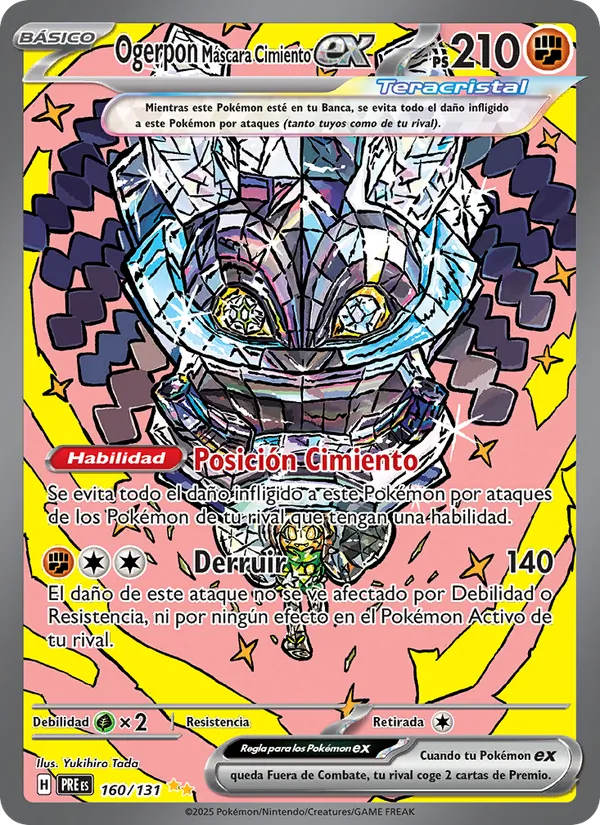 Ogerpon Máscara Cimiento ex (Evoluciones Prismáticas #160/131)