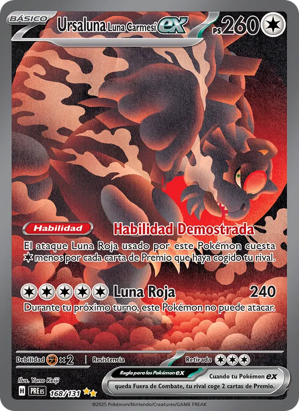 Ursaluna Luna Carmesí ex (Evoluciones Prismáticas #168/131)