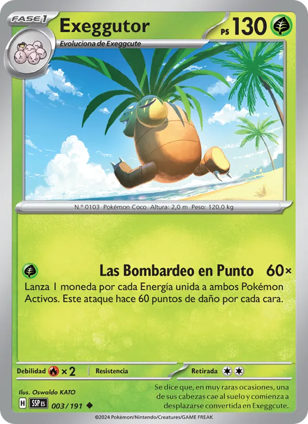 Exeggutor (Chispas Fulgurantes #003/191)