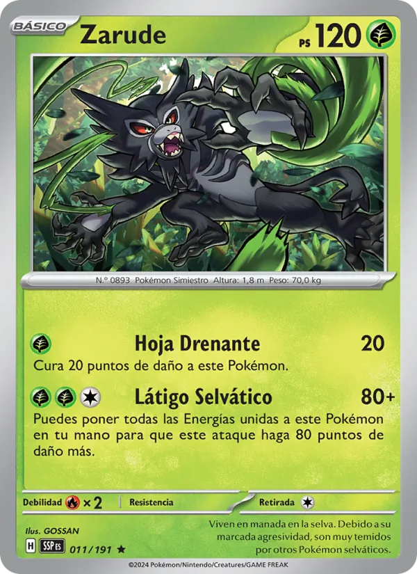 Zarude (Chispas Fulgurantes #011/191)