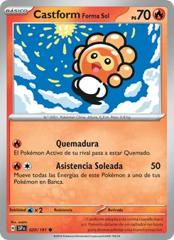 Castform Forma Sol (Chispas Fulgurantes #020/191)