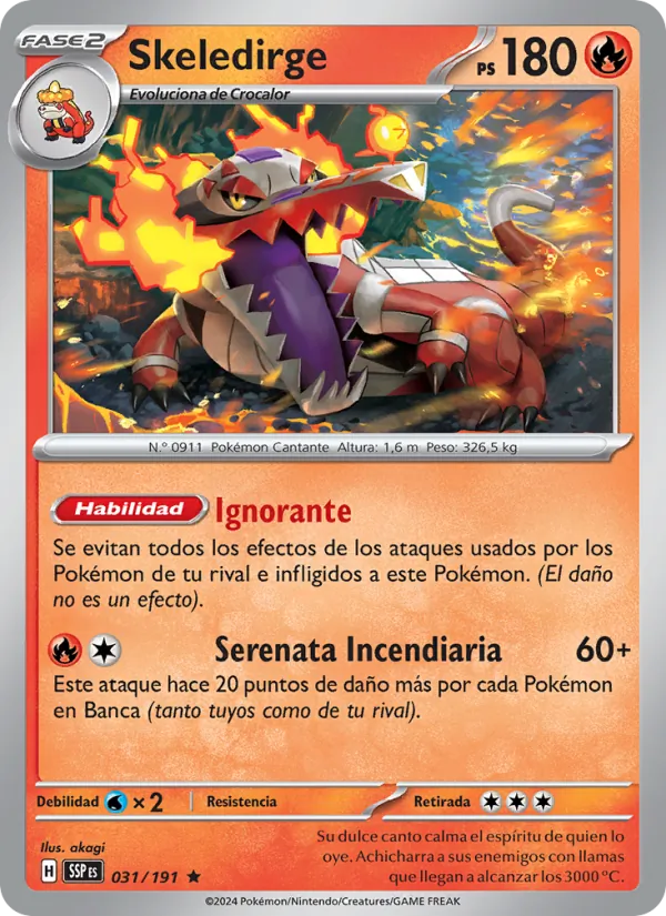 Skeledirge (Chispas Fulgurantes #031/191)