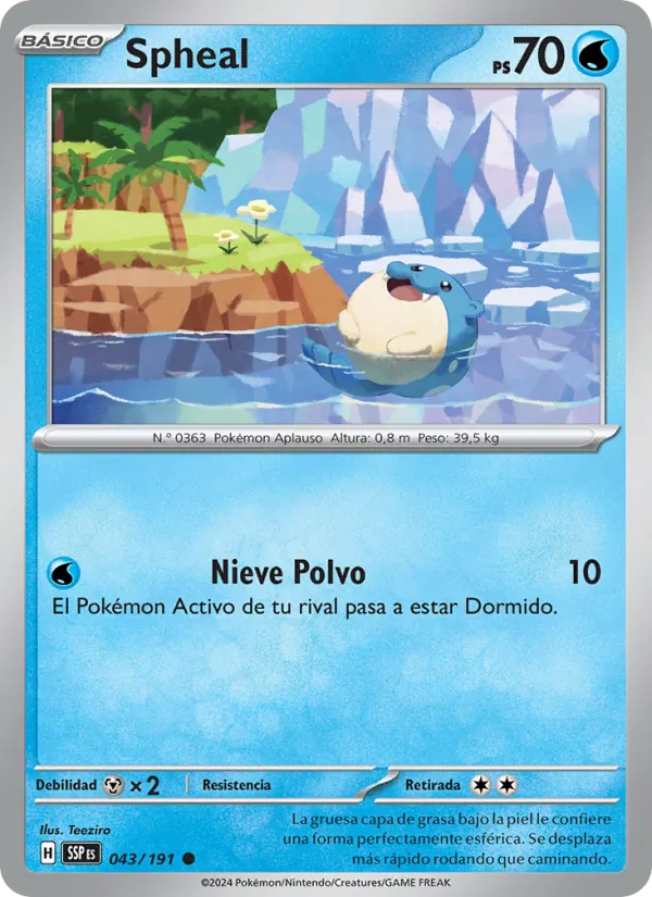 Spheal (Chispas Fulgurantes #043/191)