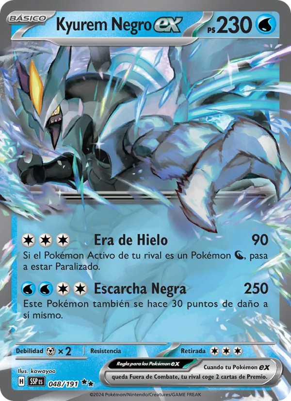 Kyurem Negro ex (Chispas Fulgurantes #048/191)