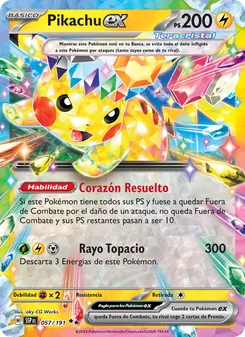 Pikachu ex (Chispas Fulgurantes #057/191)