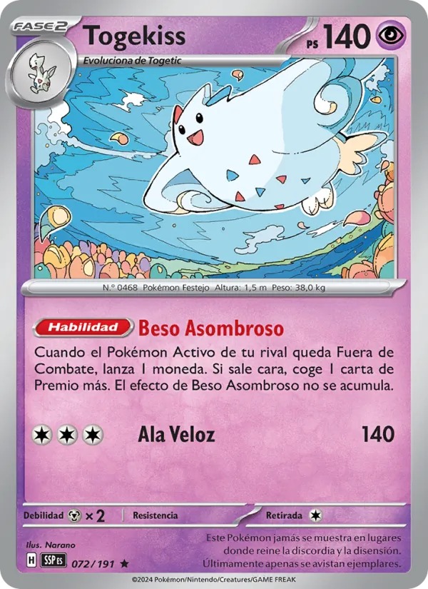 Togekiss (Chispas Fulgurantes #072/191)