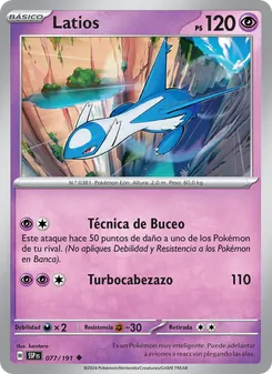Latios (Chispas Fulgurantes #077/191)