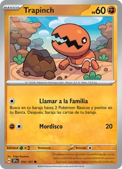 Trapinch (Chispas Fulgurantes #104/191)