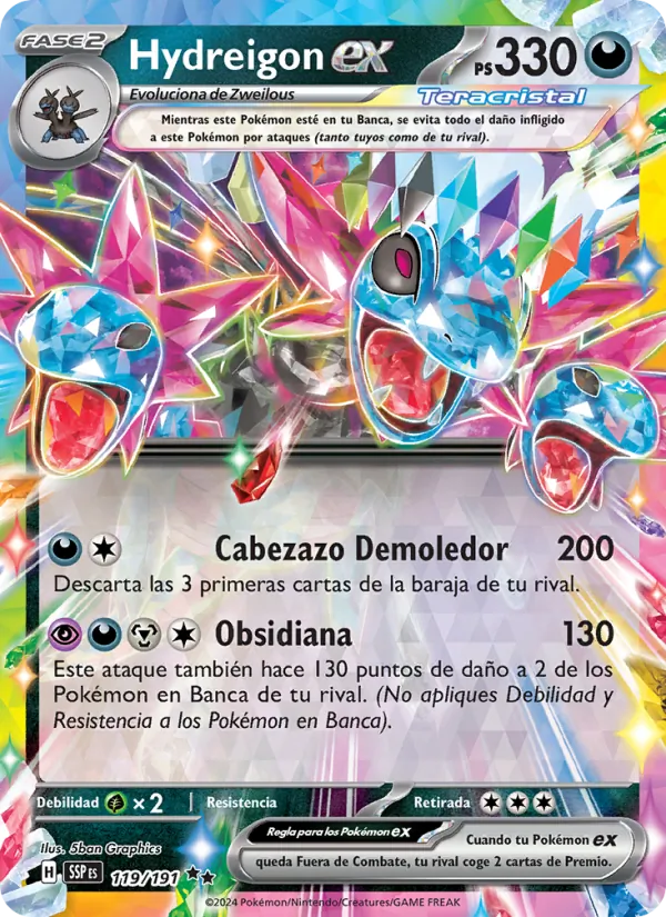 Hydreigon ex (Chispas Fulgurantes #119/191)