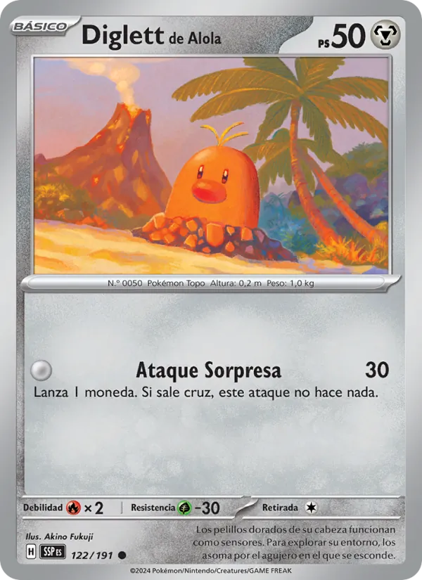 Diglett de Alola (Chispas Fulgurantes #122/191)