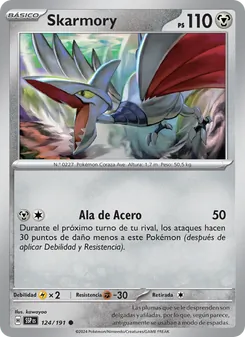 Skarmory (Chispas Fulgurantes #124/191)