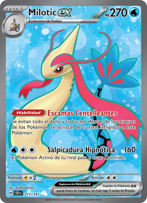 Milotic ex (Chispas Fulgurantes #217/191)
