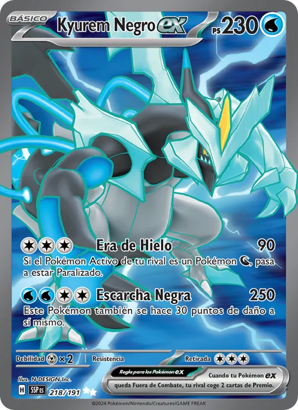 Kyurem Negro ex (Chispas Fulgurantes #218/191)