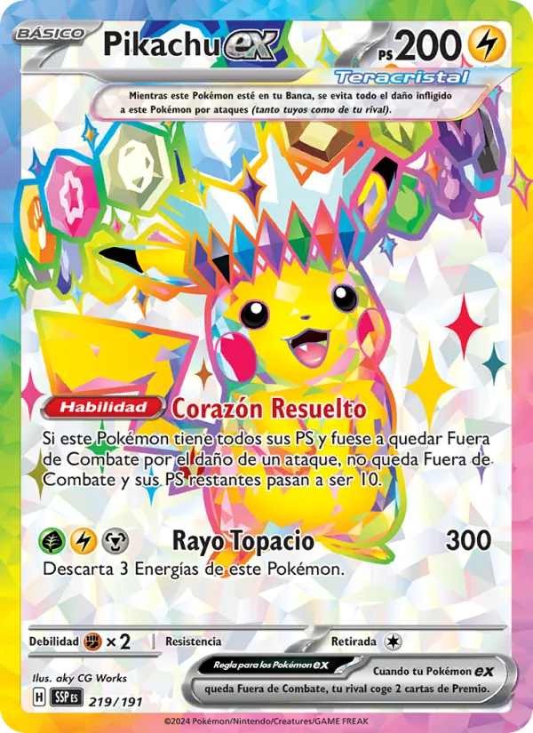 Pikachu ex (Surging Sparks #219/191)