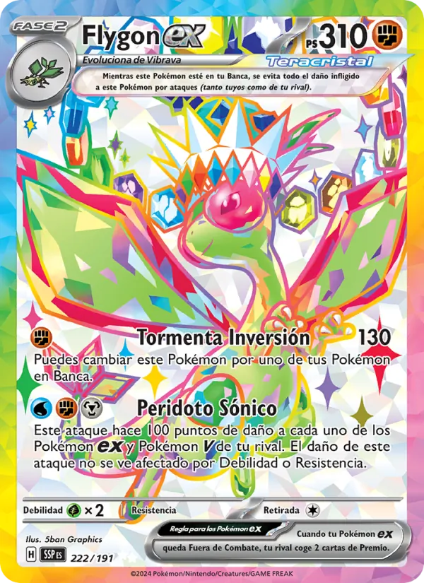 Flygon ex (Surging Sparks #222/191)