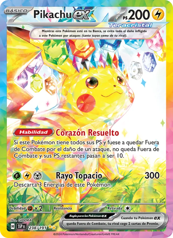 Pikachu ex (Surging Sparks #238/191)