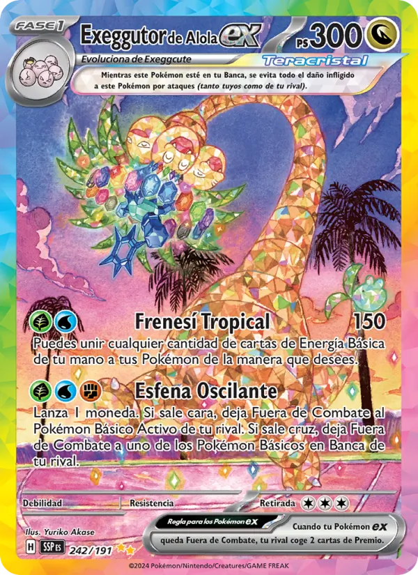 Exeggutor de Alola ex (Surging Sparks #242/191)
