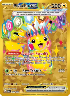 Pikachu ex (Chispas Fulgurantes #247/191)