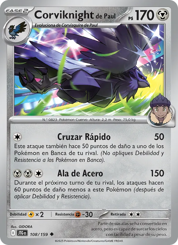 Corviknight de Paul (Juntos de Aventuras #108/159)