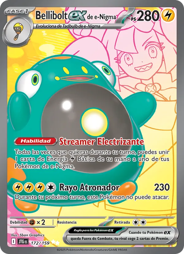 Bellibolt ex de e-Nigma (Journey Together #172/159)