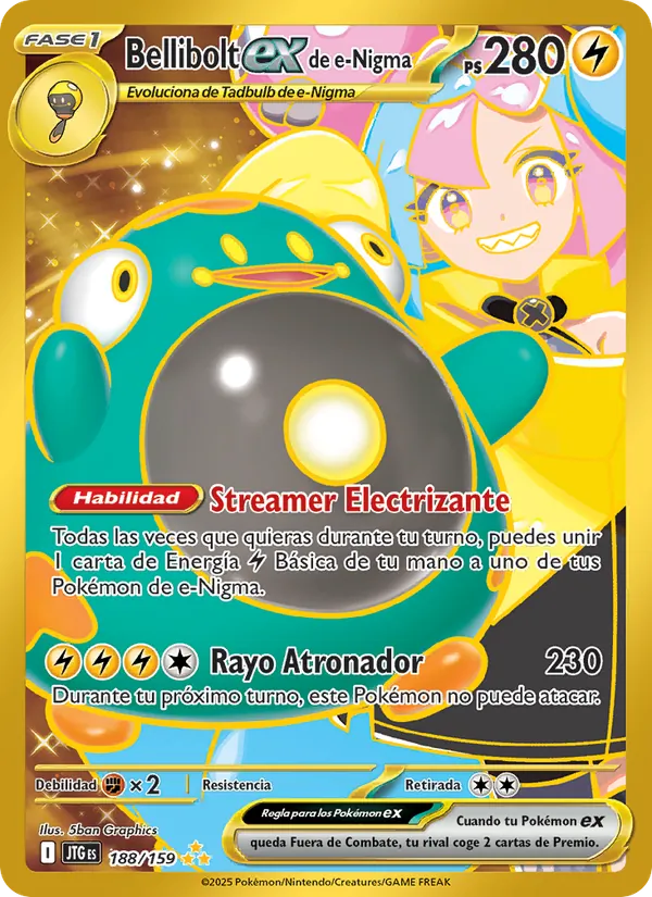 Bellibolt ex de e-Nigma (Journey Together #188/159)