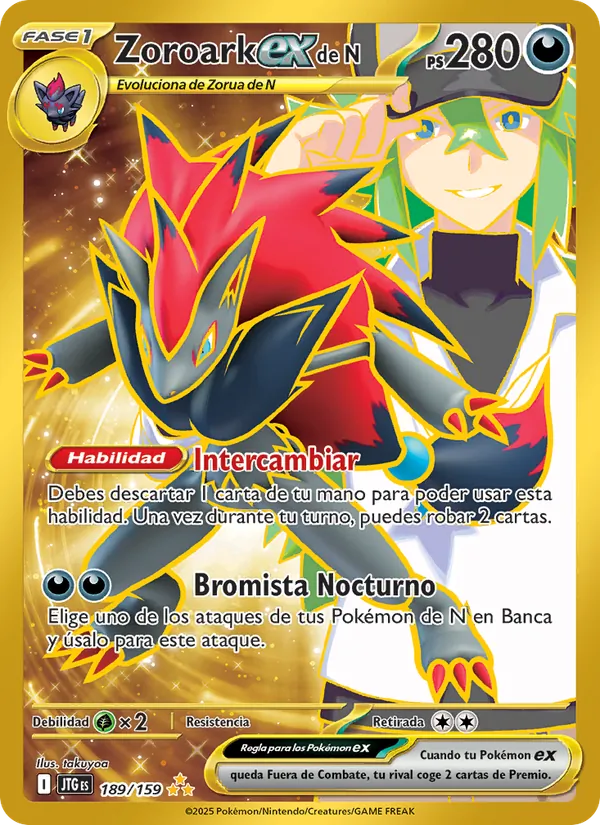 Zoroark ex de N (Juntos de Aventuras #189/159)