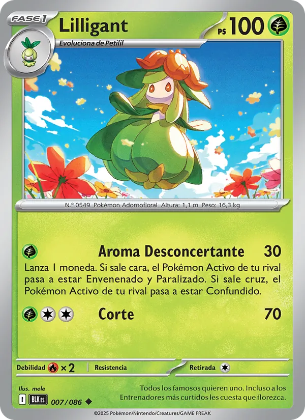 Lilligant (Fulgor Negro #007/86)
