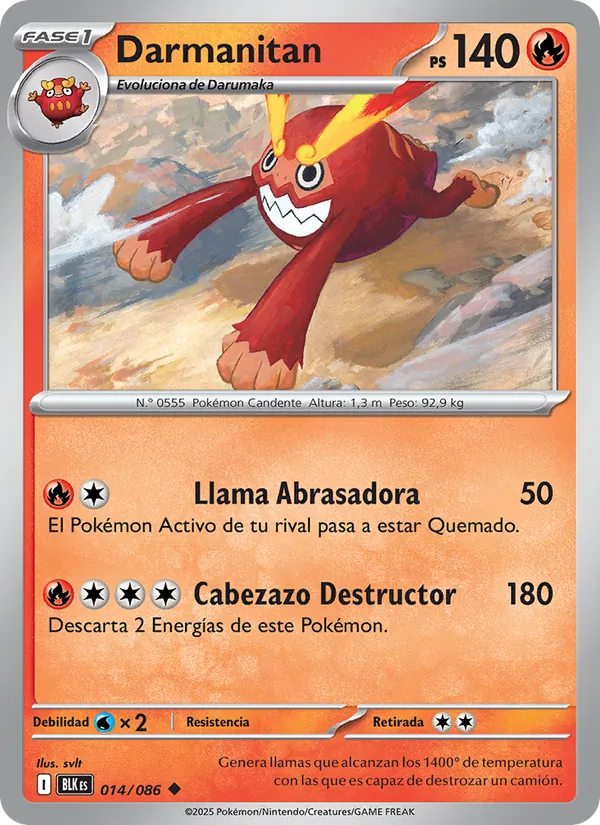 Darmanitan (Fulgor Negro #014/86)