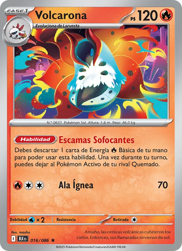Volcarona (Fulgor Negro #016/86)