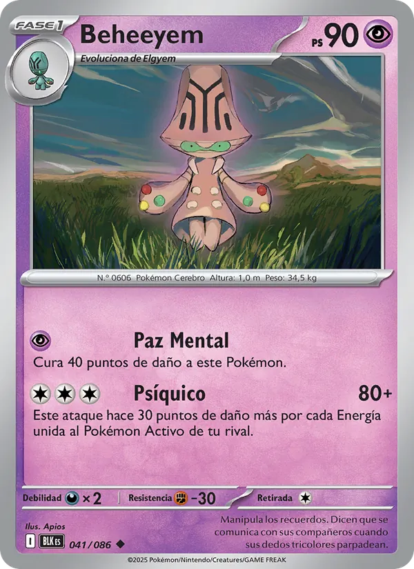 Beheeyem (Fulgor Negro #041/86)