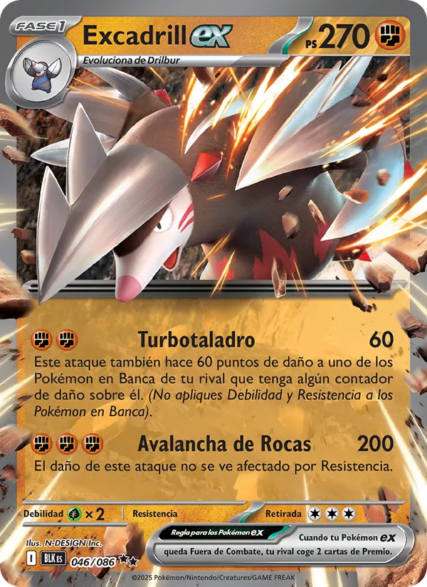 Excadrill ex (Fulgor Negro #046/86)