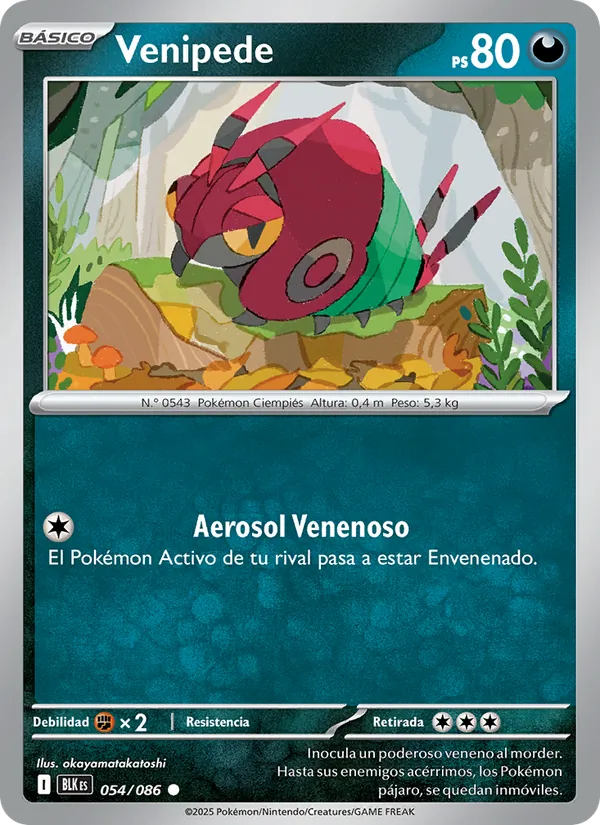 Venipede (Black Bolt #054/86)
