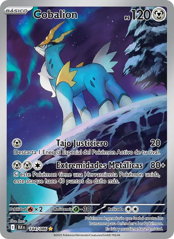 Cobalion (Fulgor Negro #144/86)