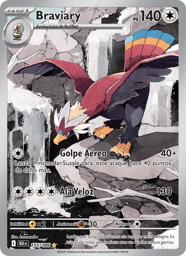 Braviary (Fulgor Negro #155/86)