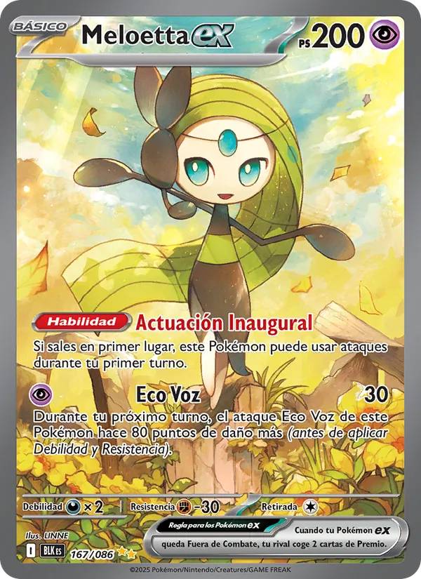 Meloetta ex (Fulgor Negro #167/86)