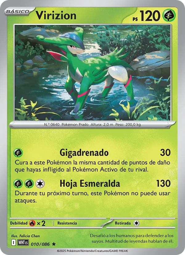 Virizion (Llama Blanca #010/86)