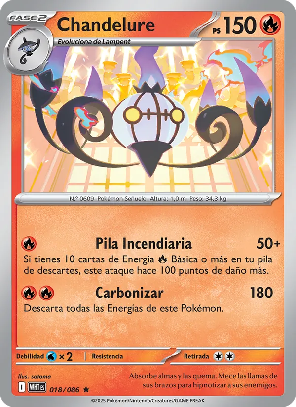 Chandelure (Llama Blanca #018/86)