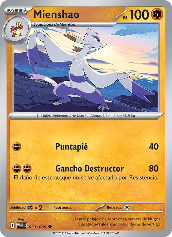 Mienshao (Llama Blanca #053/86)
