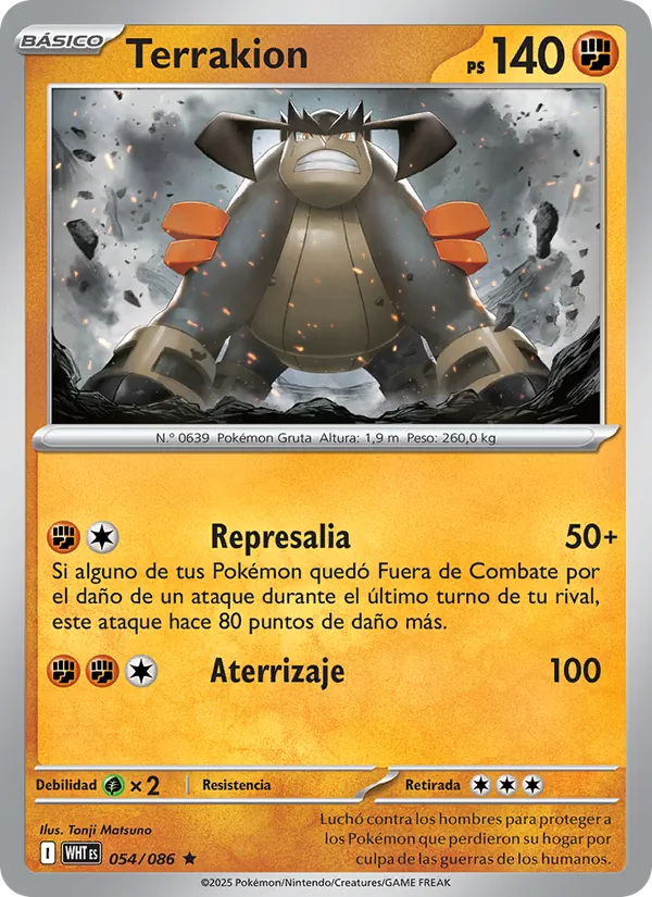 Terrakion (White Flare #054/86)
