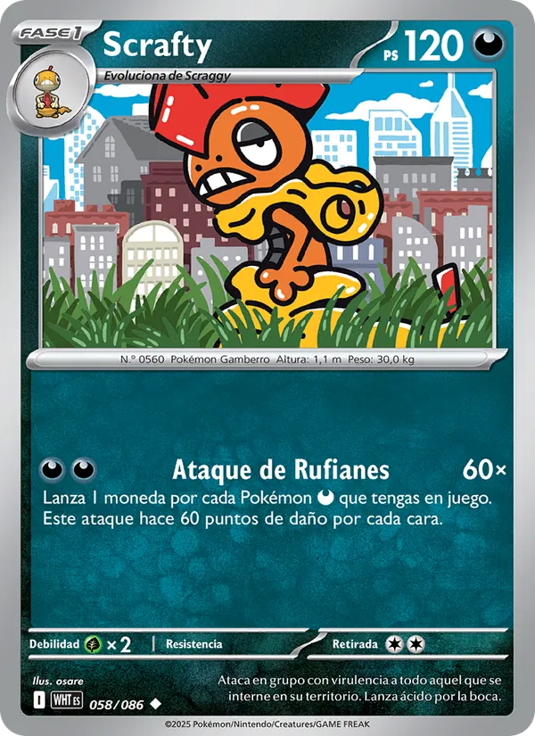 Scrafty (Llama Blanca #058/86)