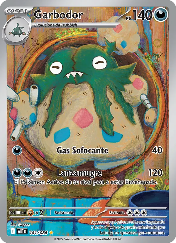 Garbodor (Llama Blanca #141/86)