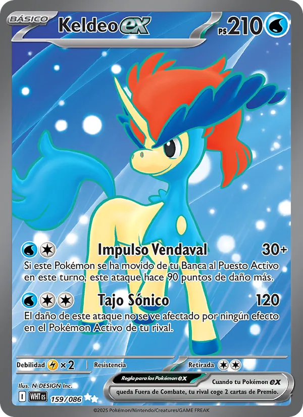 Keldeo ex (Llama Blanca #159/86)
