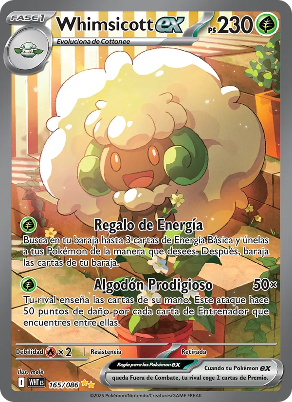Whimsicott ex (Llama Blanca #165/86)
