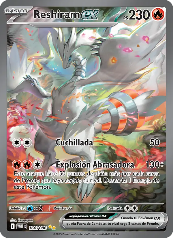 Reshiram ex (Llama Blanca #166/86)