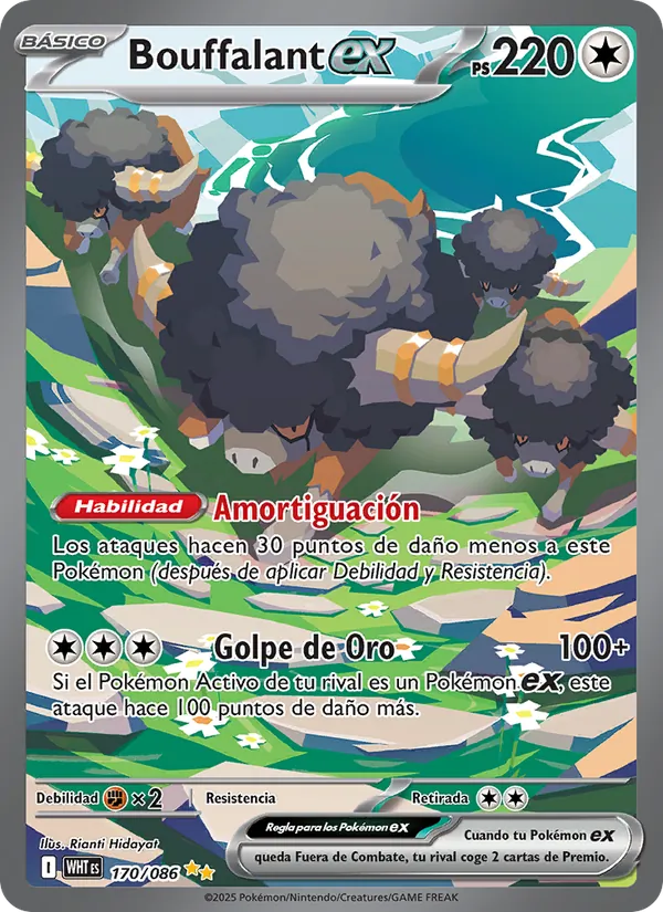Bouffalant ex (White Flare #170/86)